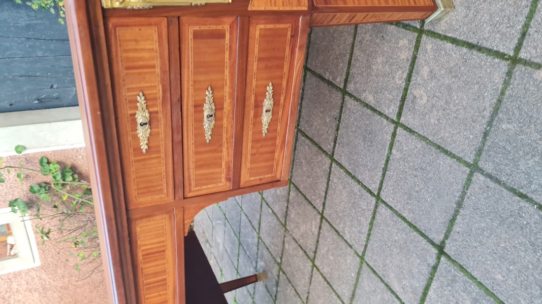 Bureau Napolon III fin du 19e sicle de style Louis XVI