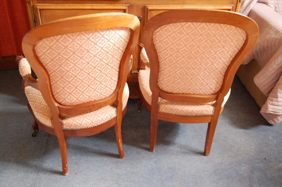 Paire de fauteuil Napol�on III en acajou fin du 19e si�cle