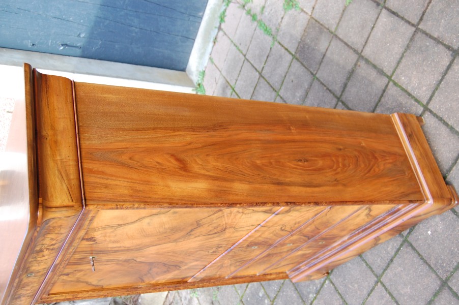 Secr�taire d �poque Louis Philippe en noyer du 19e si�cle