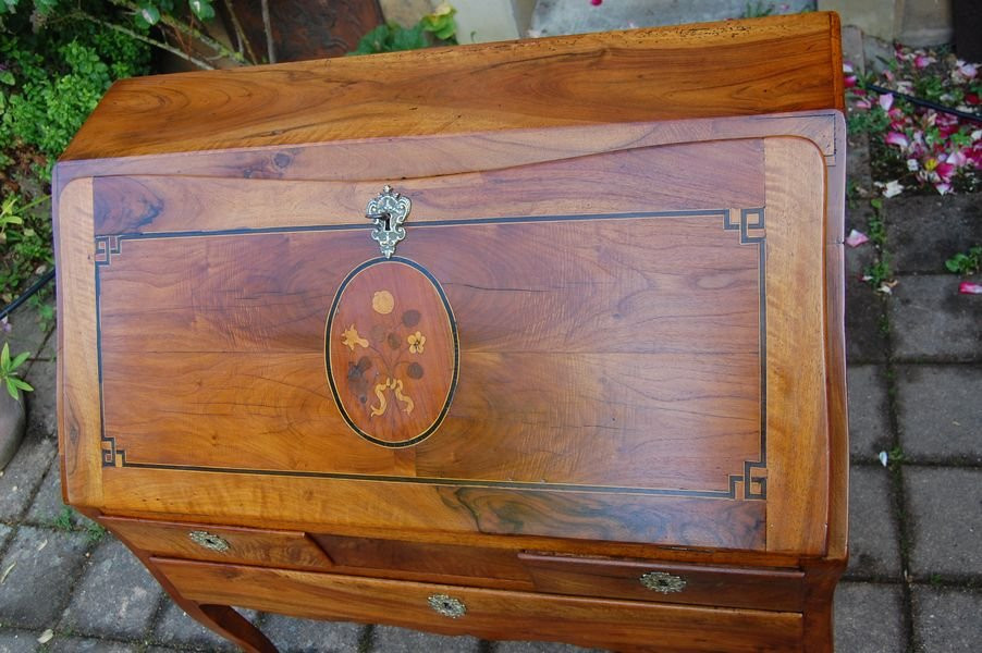 Bureau  pente Louis XV Louis XVI du 18e sicle