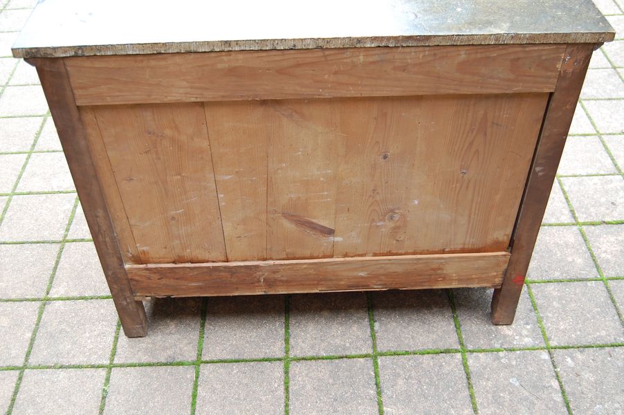 Commode d poque restauration Louis Philippe en noyer du 19e sicle