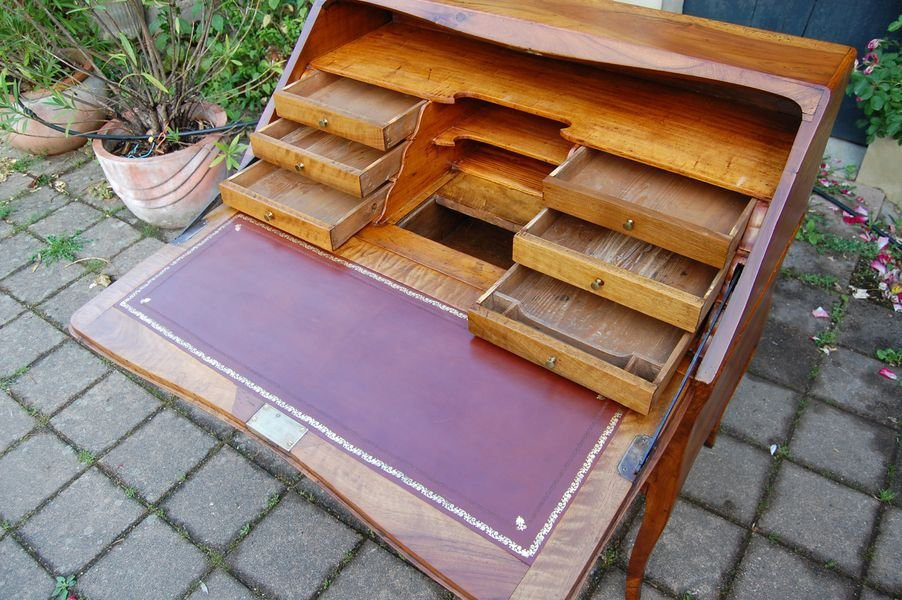 Bureau  pente Louis XV Louis XVI du 18e sicle