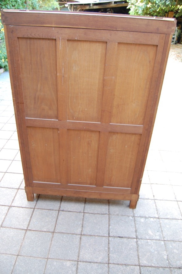 Biblioth�que armoire Napol�on III en noyer fin du 19e si�cle