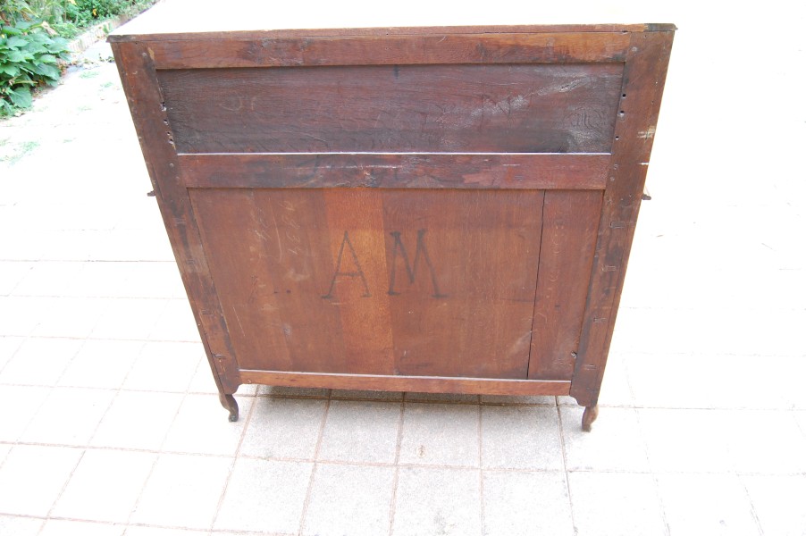 Bureau cylindre d �poque Louis XV en ch�ne fin du 18e si�cle
