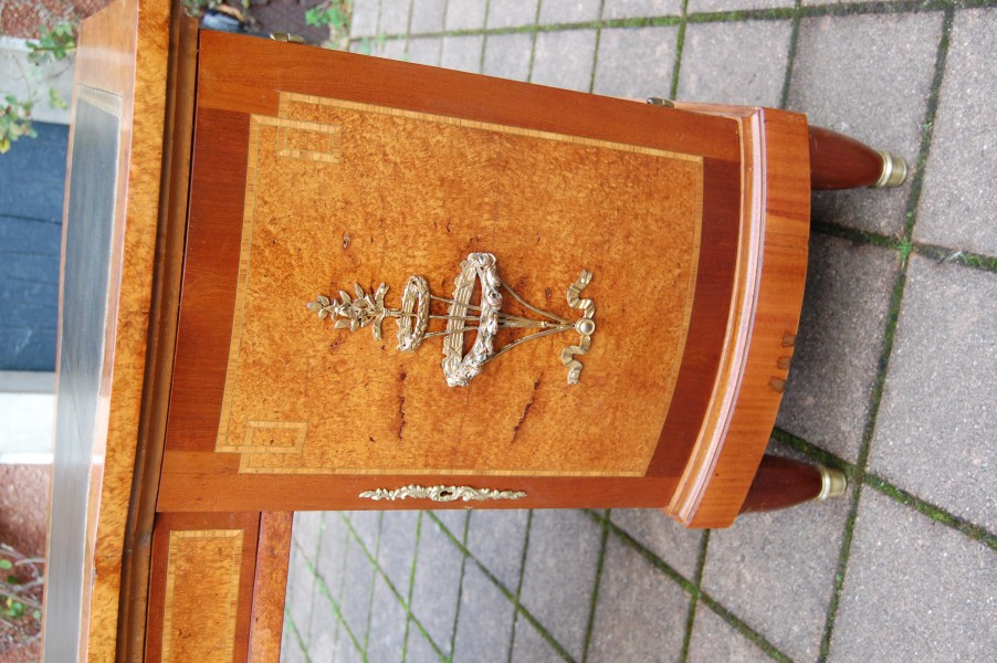 Bureau a caissons Napolon III fin du 19e sicle de style Louis XVI