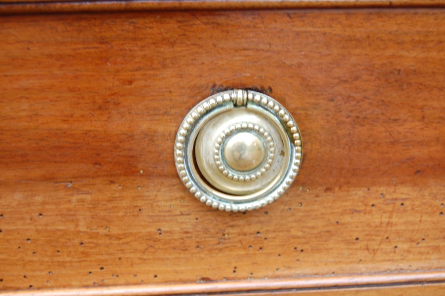 Commode secrtaire d poque Louis XVI en noyer du 18e sicle