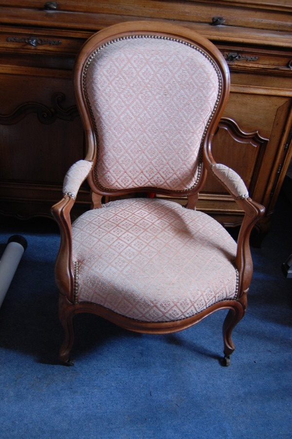 Paire de fauteuil Napol�on III en acajou fin du 19e si�cle
