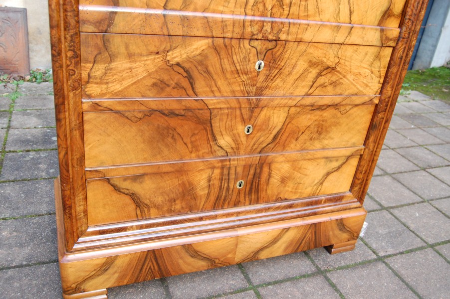 Secr�taire d �poque Louis Philippe en noyer du 19e si�cle