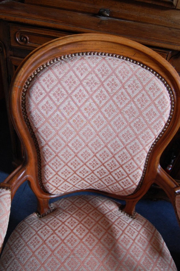 Paire de fauteuil Napol�on III en acajou fin du 19e si�cle