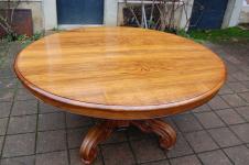Grande table napol�lon III en noyer fin du 19e si�cle 20 couverts avec 6 rallonges