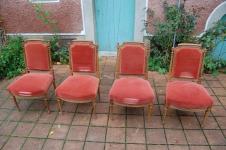 Six chaises Louis Philippeen acajou du 19e siècle