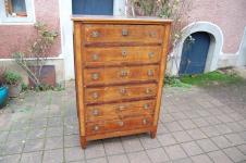 Commode d �poque Louis XVI en noyer du 18e si�cle